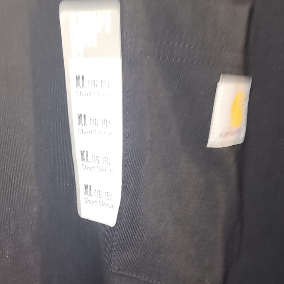 Women's Loose Fit Cropped Carhartt T Shirt Size Xl Black - Picture 4 of 5